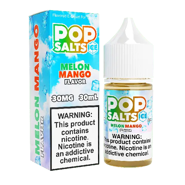 Best Deal Pop Salts E-Liquid 30mL Salt Nic  Melon Mango Flavor Ice