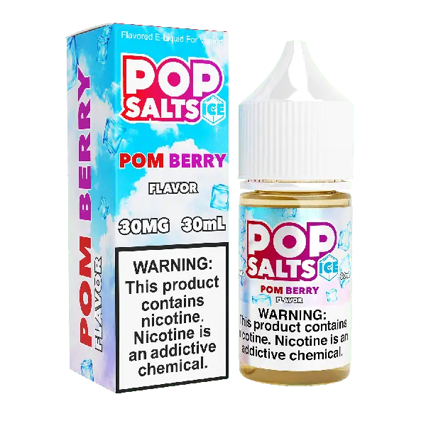 Best Deal Pop Salts E-Liquid 30mL Salt Nic  Pom Berry Ice