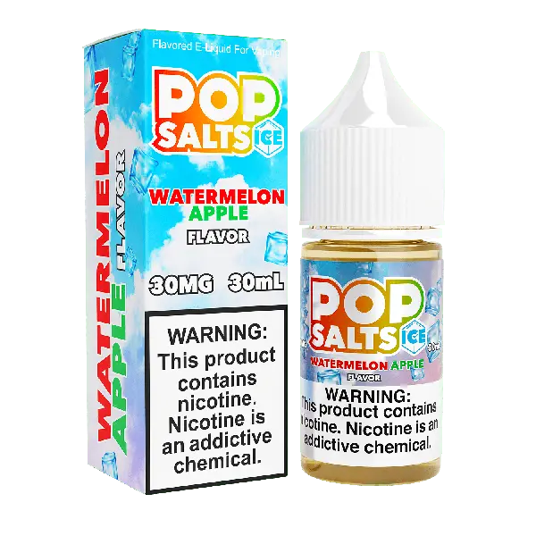 Best Deal Pop Salts E-Liquid 30mL Salt Nic  Watermelon Apple Ice