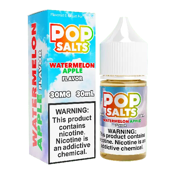 Best Deal Pop Salts E-Liquid 30mL Salt Nic  Watermelon Apple 