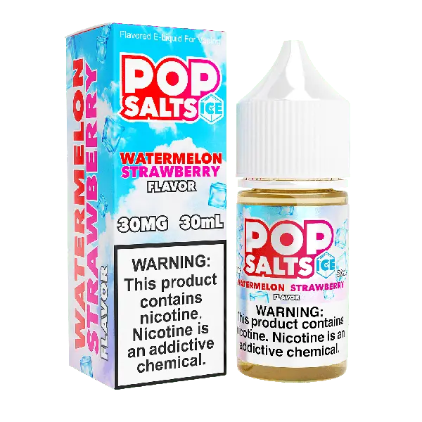 Best Deal Pop Salts E-Liquid 30mL Salt Nic  Watermelon Strawberry Ice