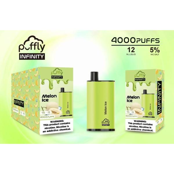 Melon Ice Puffly Infinity 4000 Puffs Disposable 5-Pack Bulk Deal!