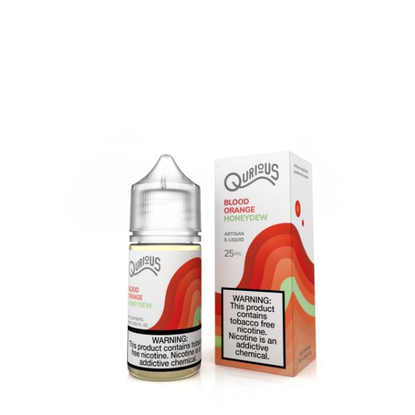 Blood Orange Honeydew Qurious Synthetic Salt E-Liquid Bulk Price!