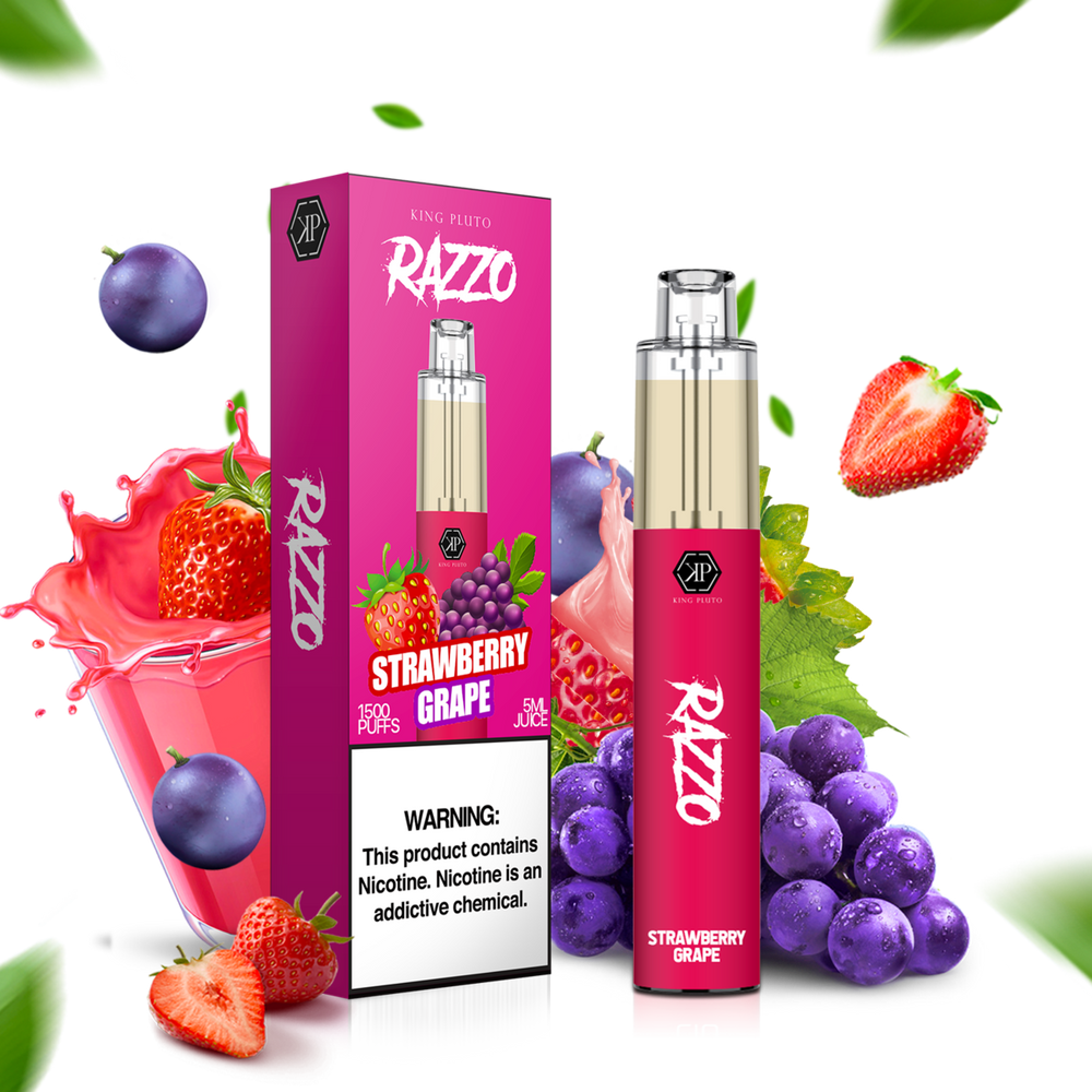 King Pluto Razzo Disposable Strawberry Grape