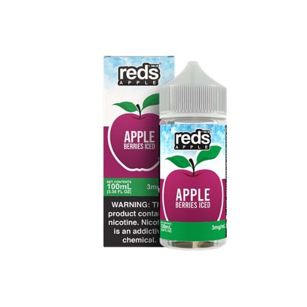 7Daze Reds 100mL Vape Juice Best Flavor Berries Iced