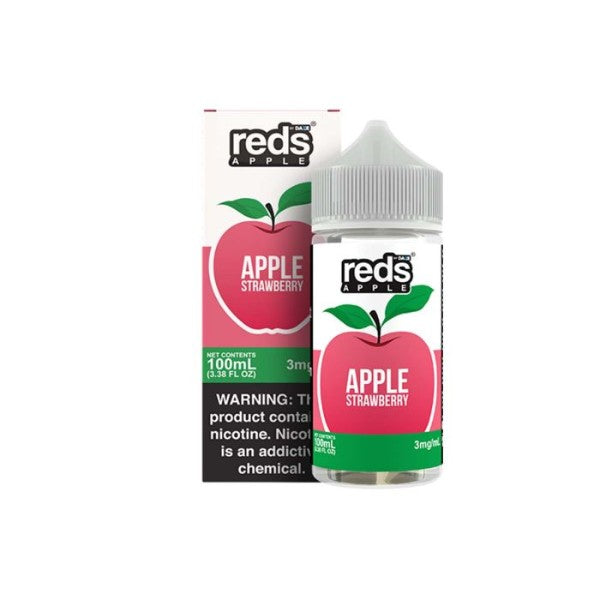 7Daze Reds 100mL Vape Juice Best Flavor Apple Strawberry
