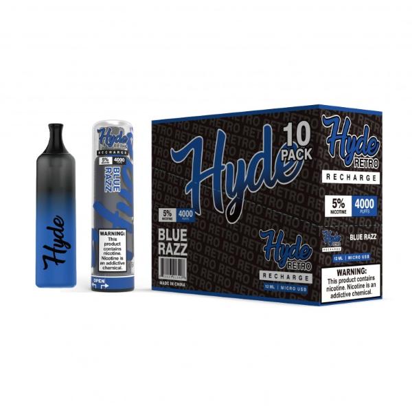 Hyde Retro Recharge Single Disposable Vape 12mL Best Flavor Blue Razz