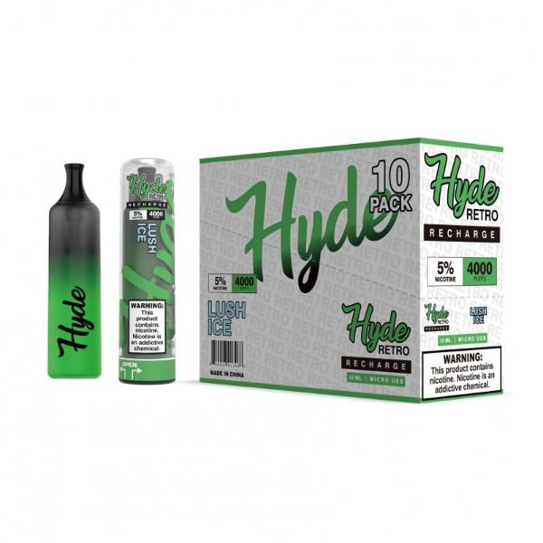 Hyde Retro Recharge Single Disposable Vape 12mL Best Flavor Lush Ice