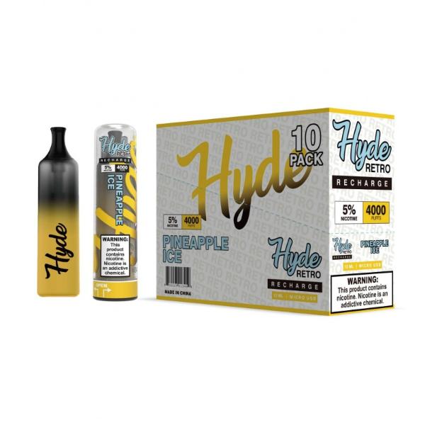 Hyde Retro Recharge Single Disposable Vape 12mL Best Flavor Pineapple Ice