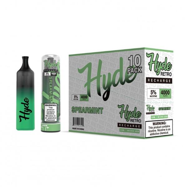 Hyde Retro Recharge Single Disposable Vape 12mL Best Flavor Spearmint