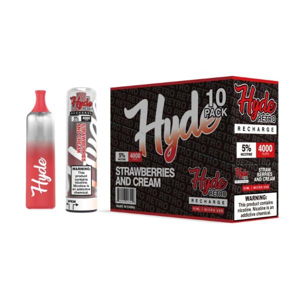 Strawberries And Cream Hyde Retro Recharge Single Disposable Wholesale Deal Price!