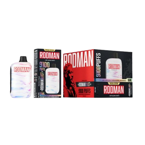 RODMAN by Aloha Sun 9100 Puffs Disposable Vape 16mL 3 Pack Gift Box Best Flavor