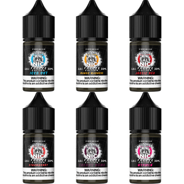 Ruthless Freeze Salt 30mL Vape Juice Best Flavors Iced Out Mango Madness Joosie Red Strawberry Cherry Bomb Wtrmln
