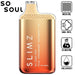 SSlims BC5000 Pro by So Soul 5000 Puffs Disposable 10-Pack Pear Strawberry Raspberry Ice