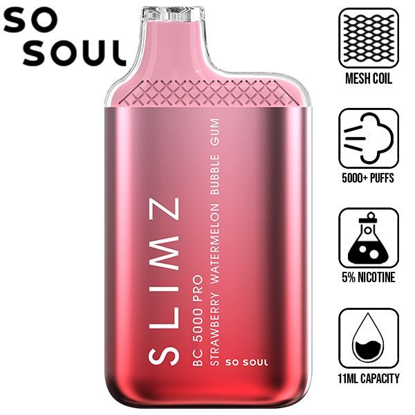 Slimz BC5000 Pro by So Soul 5000 Puffs Disposable 10-Pack