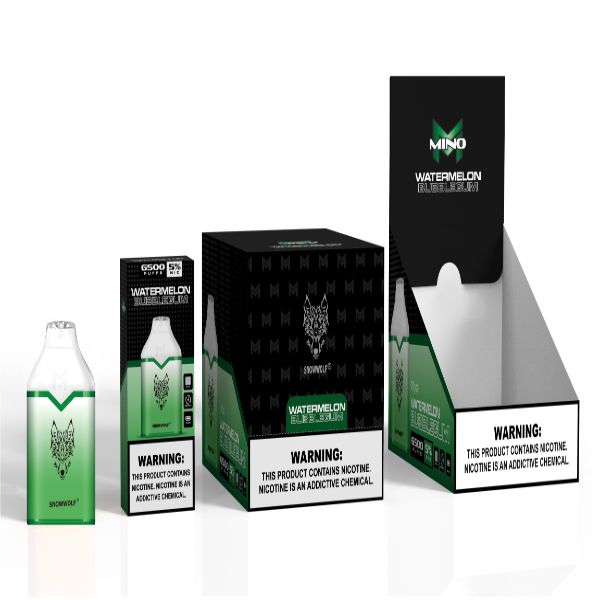 Watermelon Bubblegum Snowwolf Mino 6500 Puffs Disposable 10-Pack