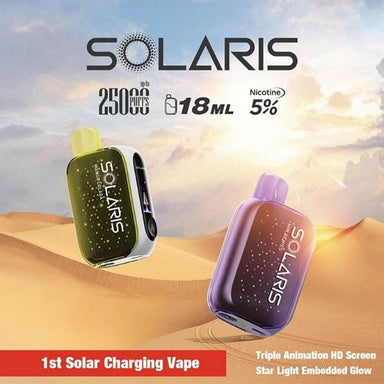 Best Deal  Solaris 25K Puffs Rechargeable Vape 18mL