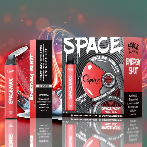 Energy Shot Space Max 4500 Puffs Mesh Disposable 10-Pack Wholesale Price!