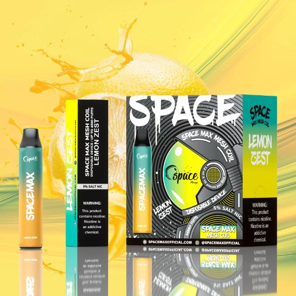 Lemon Zest Space Max 4500 Puffs Mesh Disposable 10-Pack Bulk Price!