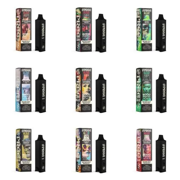 Spree Bar 6000 Puff Disposable Replacement Pod Vape 12mL Best Flavors