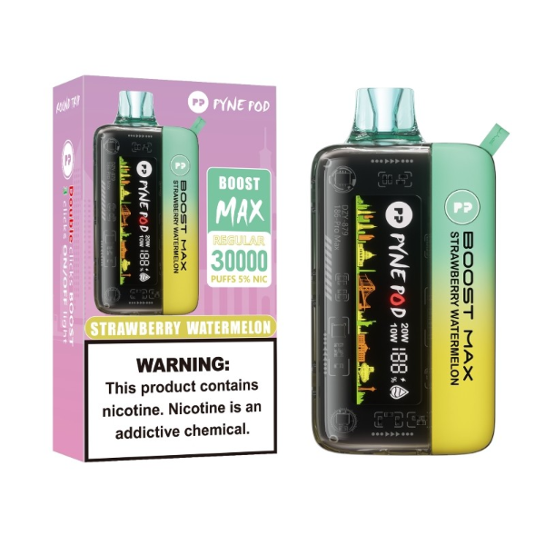 Best Deal Pyne Pod Boost Pro Max 30,000 Puffs Disposable Vape 24mL - Strawberry Watermelon