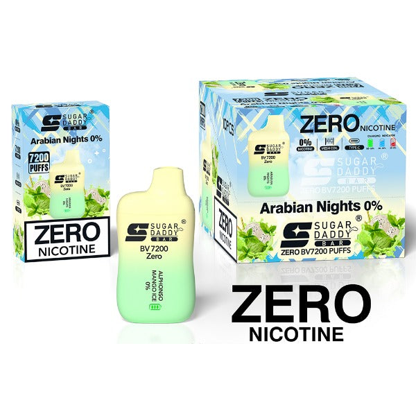 Sugar Daddy Bar BV7200 Disposable zero nicotine Arabian nights