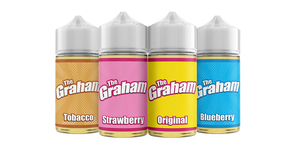 The Graham Vape Juice 60mL Best Flavors Tobacco Strawberry Original Blueberry