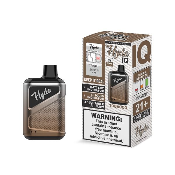 Hyde IQ 5000 Puffs Single Disposable Vape Best Flavor Tobacco