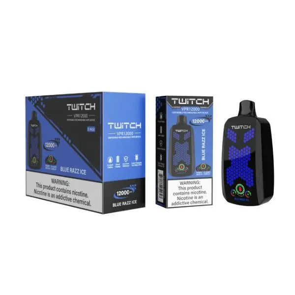 Best Deal Twitch VPR12000 Disposable Vape 18mL Blue Razz Ice