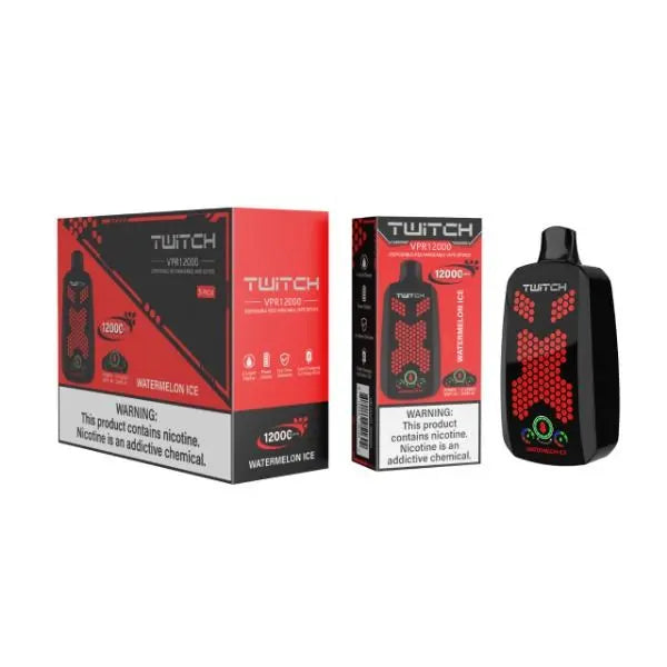 Best Deal Twitch VPR12000 Disposable Vape 18mL Watermelon Ice