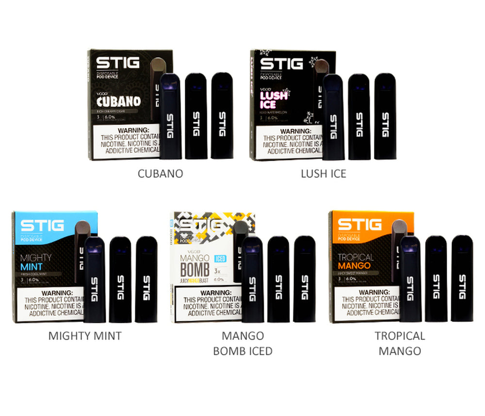Best Vgod Stig 3-Pack All Flavors