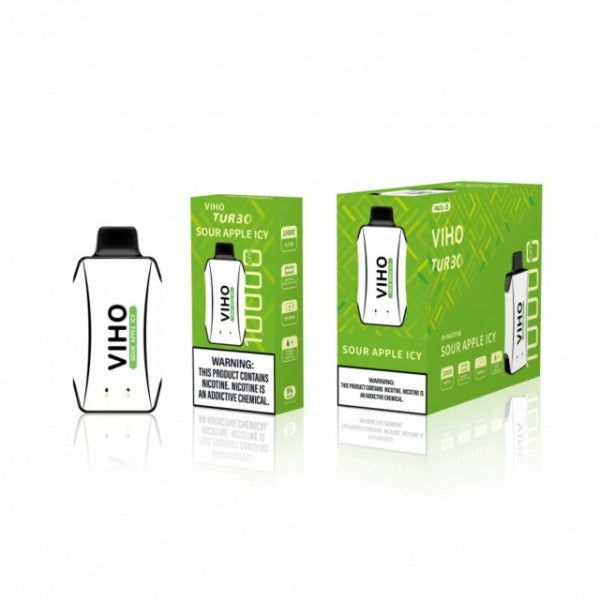 Viho Disposable 5 Pack and Single Sour Apple Icy