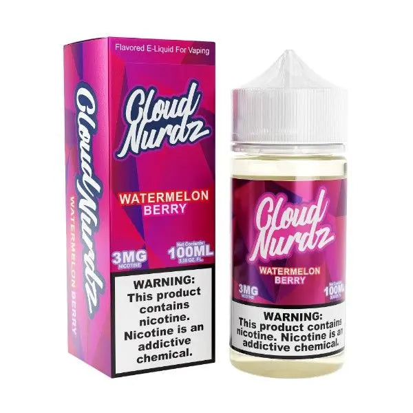 Best Deal Cloud Nurdz 100mL Vape Juice - Watermelon Berry