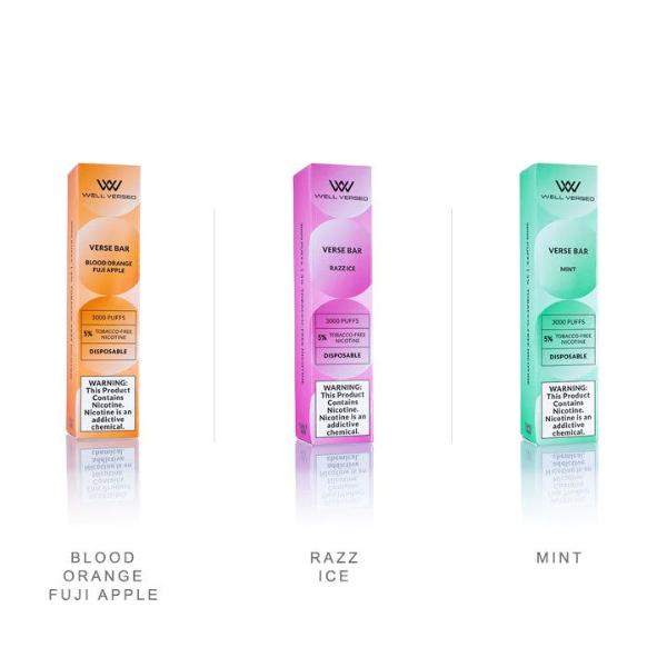 Pineapple Ice & Apple Blue Razz Well Versed TFN 5000 Puffs Disposable 10-Pack Bulk Deal!