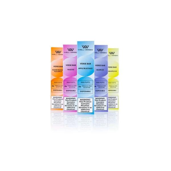Well Versed TFN 5000 Puffs Disposable 10-Pack Wholesale Deal Price!