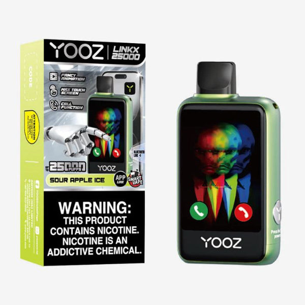 Best Deal YOOZ Linkx 25,000 Puffs Smart Disposable - Sour Apple Ice