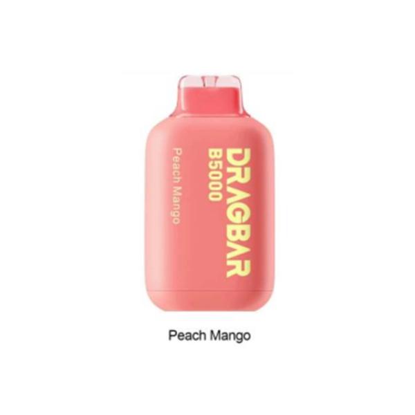 Peach Mango ZoVoo DragBar 5000 Puffs Disposable 5-Pack Bulk Deal!